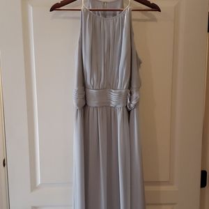 Long chiffon bridesmaid dress